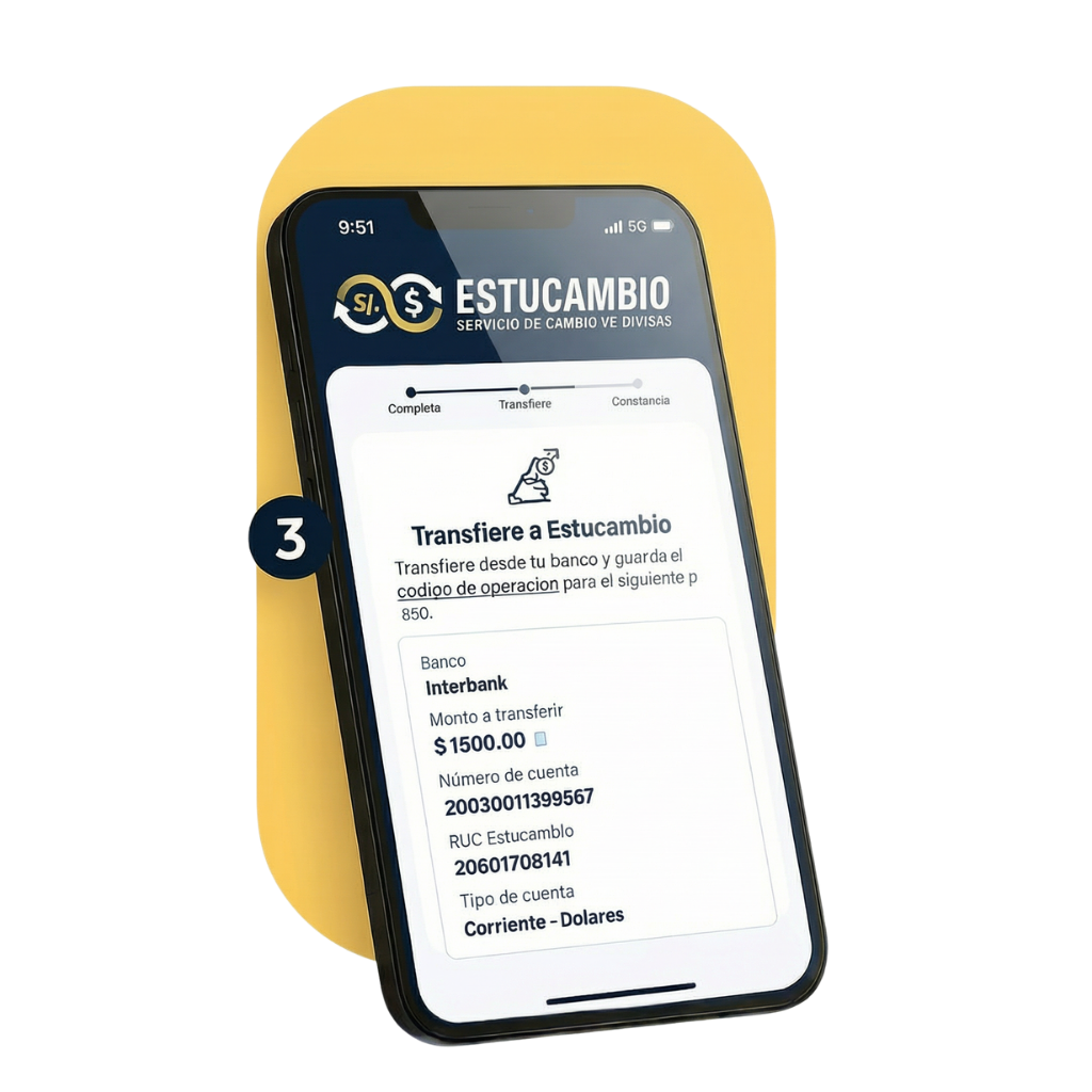 Transfiere a Estucambio